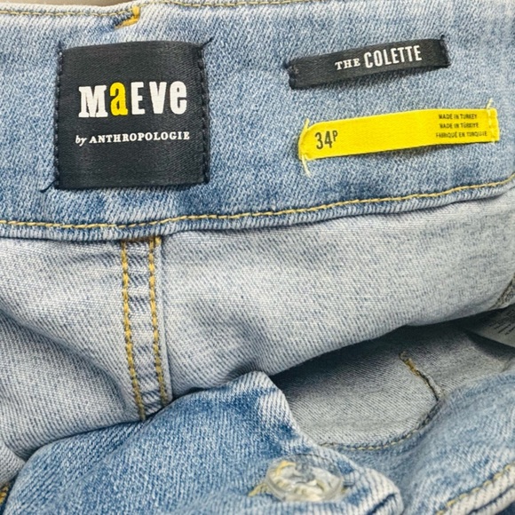 NWOT Maeve The Colette Wide Leg Jeans in Light Wash Blue 34P - Picture 6 of 6